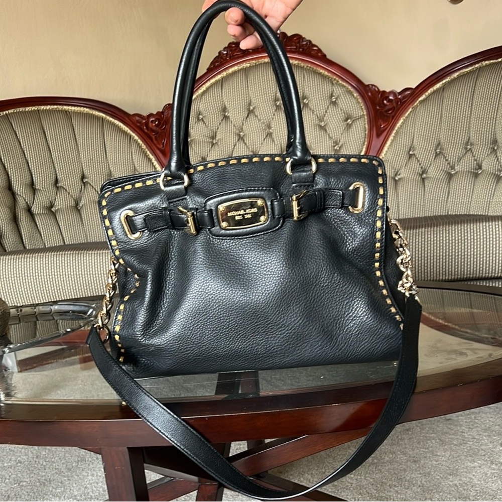 Michael Kors Black Leather Handbag
